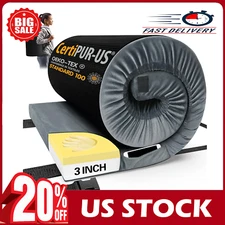 CYMULA Memory Foam Camping Mattress Pad, CertiPUR-US Sleeping Mat Portable Roll
