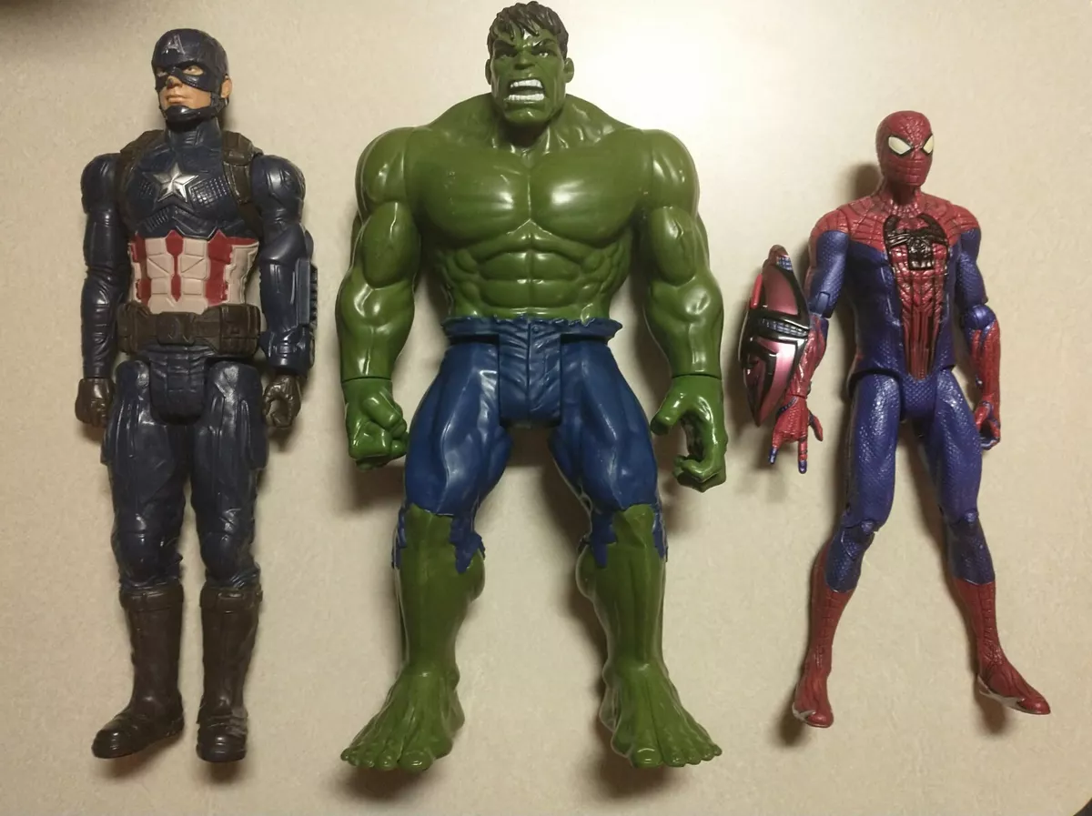 2 Marvel Captain America Hulk Action Figure by Hasbro