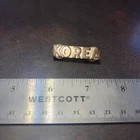 Vintage Military Academy? Military Collar Uniform Brass Insignia Korea