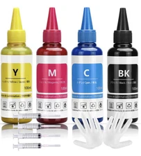 Xcinkjet Sublimation Ink Refill (1*Black 1*Cyan 1*Magenta 1*Yellow,4-Pack)