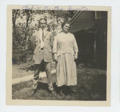 Vintage Photo Historic People Bertha & Robert Sweitzer YORK PA 1920s