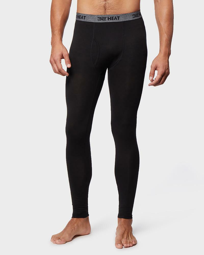 32 Degrees Weatherproof Men's Lightweight Base Layer Pant Black