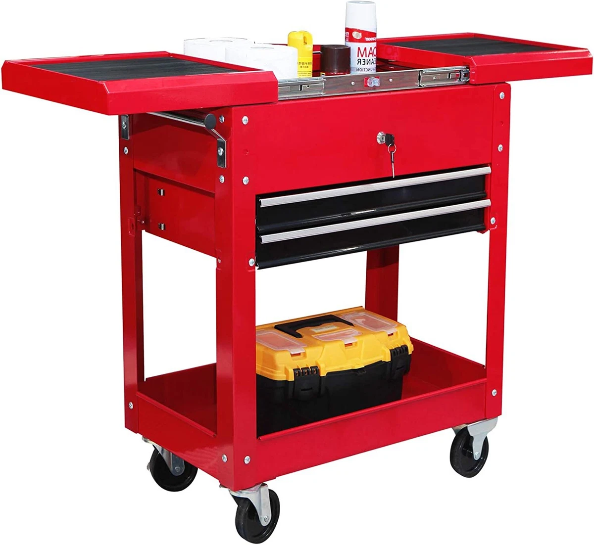 BIG RED Garage Workshop Tool Organizer Push Cart 27.8