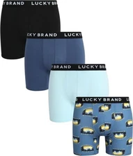 LUCKY BRAND BOXER X4 - 243 WYOMING - MEDIUM - MEN BRIEF UNDERWEAR PACK P499