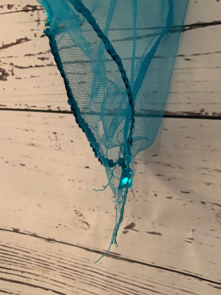 Fantasia Vestido Sereia Rubis Meninas Tamanho Pequeno DANIFICADO - LEIA A DESCRIÇÃO - Imagem 4 de 4