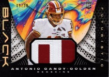 2020 Panini Black Futuristic Jerseys Gold #39 Antonio Gandy-Golden /10 - NM-MT