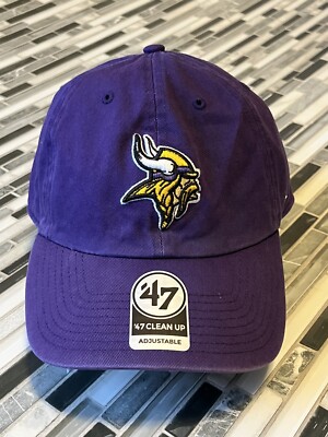 Minnesota Vikings Embroidered Logo Purple Hat Strap Back NWT  display picture 3