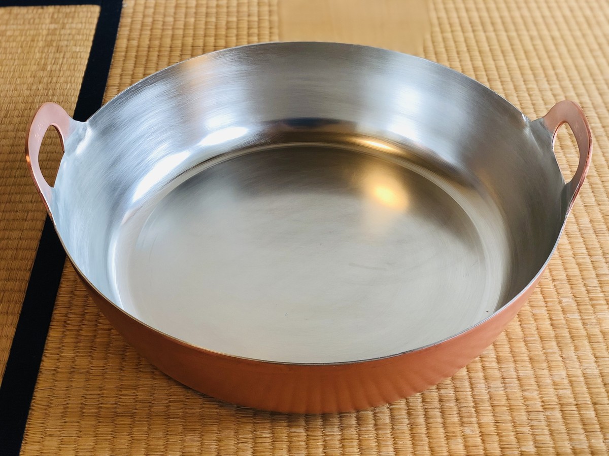 Japan Made 45cm SA Copper Deep Frying Pot TEMPURA NABE Large
