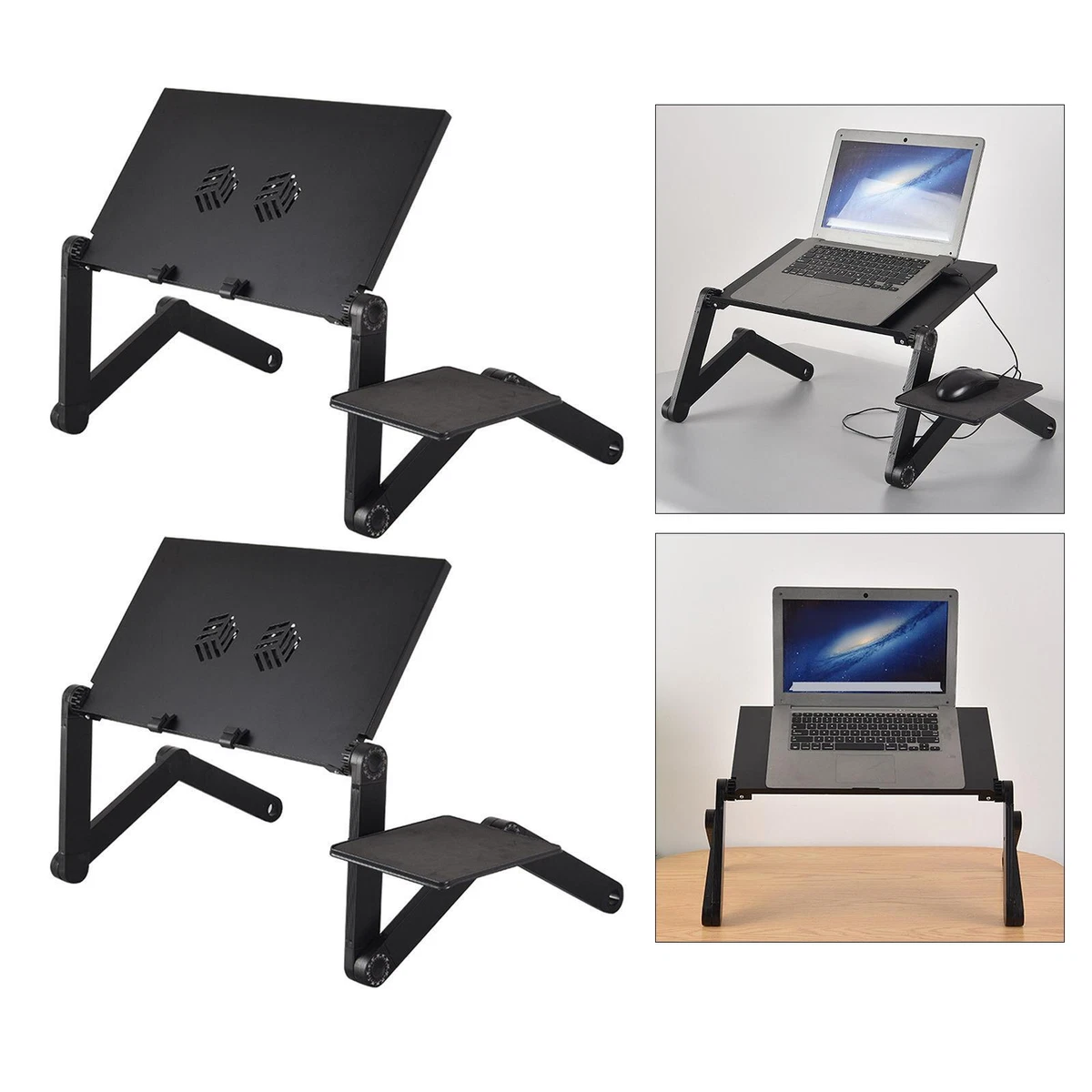 Laptop stand with 2024 fan for table