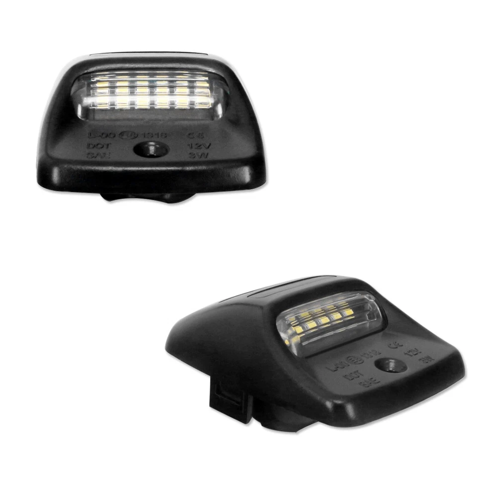 1 par de luces LED blancas con número de matrícula para Toyota Tacoma, Tundra 2005-2015 Foto 2 de 4