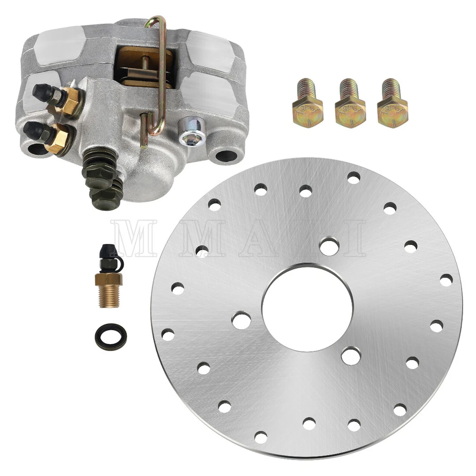 Rotor de disco de freio traseiro e pinça com kit de parafusos para Polaris Trail Boss 330 2003-2004 - Imagem 3 de 4
