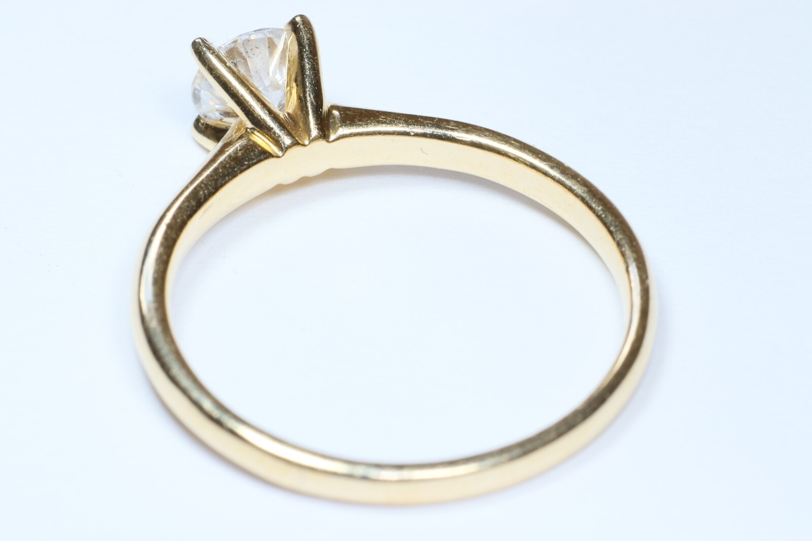 Solitaire Round Brilliant Diamond Engagement Ring… - image 5