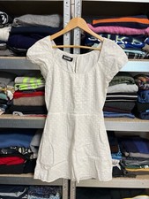 Reformation Tank Dress Women’s Off White Sheer Boho Sleeveless Bohemian Size 8