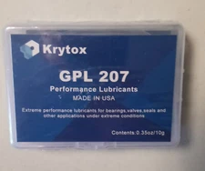 Krytox GPL 207 Performance Lubricant NEW 0.35oz/10g