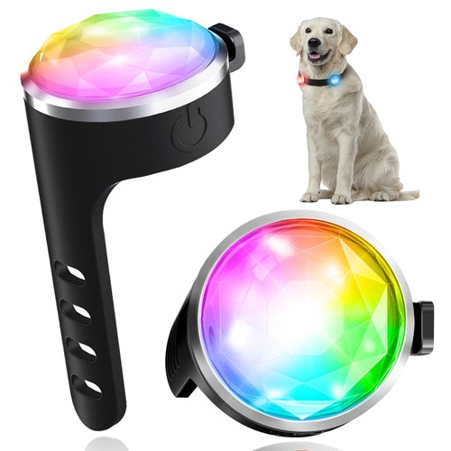 2Stk Hunde Leuchtanhänger Leuchthalsband Led Hundehalsband Blinklicht Leuchthund - Bild 7 von 9