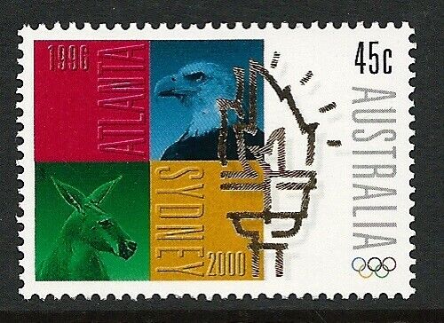 1996 Australia - Atlanta / Sydney Olympic Handover (1) MNH - Picture 1 of 2