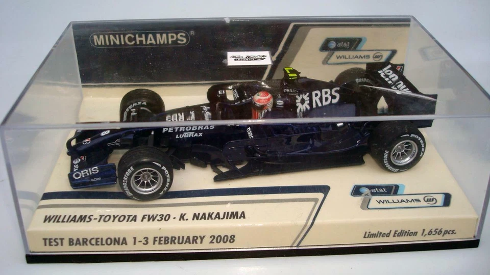 MINICHAMPS 1/43 WILLIAMS-TOYOTA FW30 K. NAKAJIMA 2008 LIMITED EDITION - Image 4 of 4