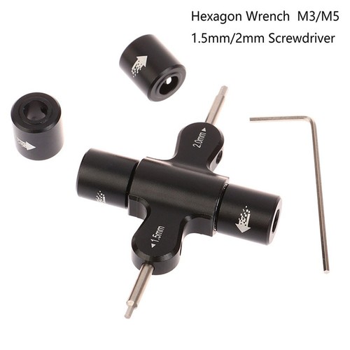 Compact Prop Tool with Ratchet and One Way Bearing for M5 Wrench 1 5mm 2mm - Afbeelding 4 van 6