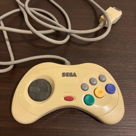 Sega Saturn Console HST-0014 White 2 Controllers Cables Boxed Tested Works 10x11