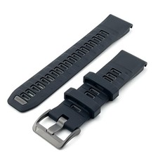 Silicone band Garmin Fenix 8 QuickFit 22mm black/gray genuine part OEM FR 935