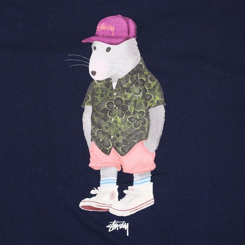 Stussy Flower Rat T-Shirt / Size XL / Mens / Blue / Cotton - Picture 4 of 8