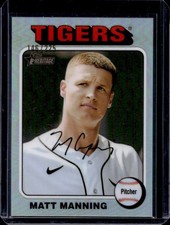 2024 Topps Heritage High Number Matt Manning Chrome Silver Refractor #/225