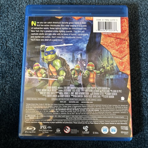 Teenage Mutant Ninja Turtles 1990 Blu-ray, Great Condition - Picture 2 of 3