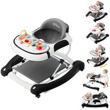 5-in-1 andadera bebe alturas ajustables asiento musica juguetes pedal6-18 Month