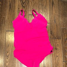 Swimsuits For All Fuchsia One-Piece size 16