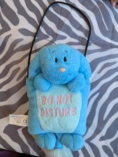 Vintage Y2k Neopets Plush Blue Kacheek Door Hanger 2003 Come In Do Not Disturb