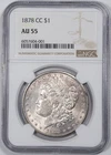 1878-CC Morgan Silver Dollar NGC AU 55 Carson City