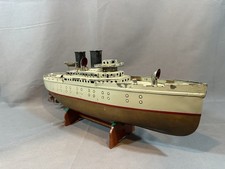 Orkin Ocean Liner Antique Tin Toy Boat 18 “Vintage Original Orkin Ocean Liner Antique Tin Toy Boat 18 “Vintage Original - Image 1
