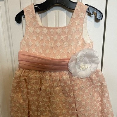 Abel & Lula Elegant Pink Floral Kids Dress NWT size 4