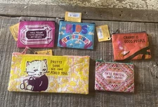 BlueQ Coin Change Purse Lot Of 5  Funny Gift Stocking Stuffer Fan New Best Slang