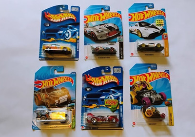 Unopened Hotwheels Lot of Six Cars both newer and older
