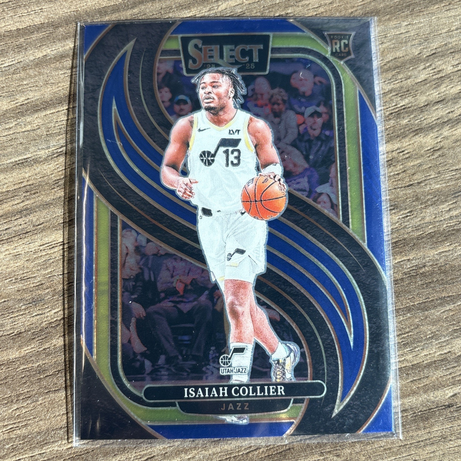 2024-25 Panini Select - Premier Level Isaiah Collier #178 Blue Wave Priz /75(RC)