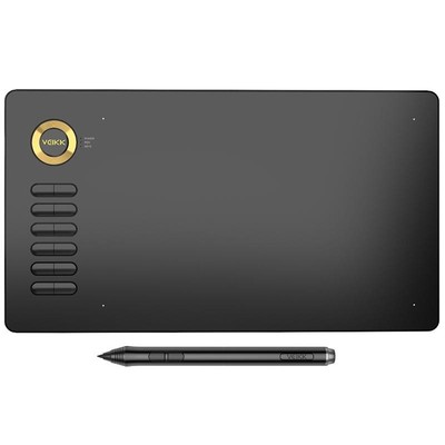 VEIKK A15 Grafiktablett 10x6 Zoll 5080 LPI Smart Touch Typ C Gold