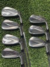 Right Handed TaylorMade Stealth Iron Set 5-PW, AW KBS MT Stiff Flex Steel Shafts