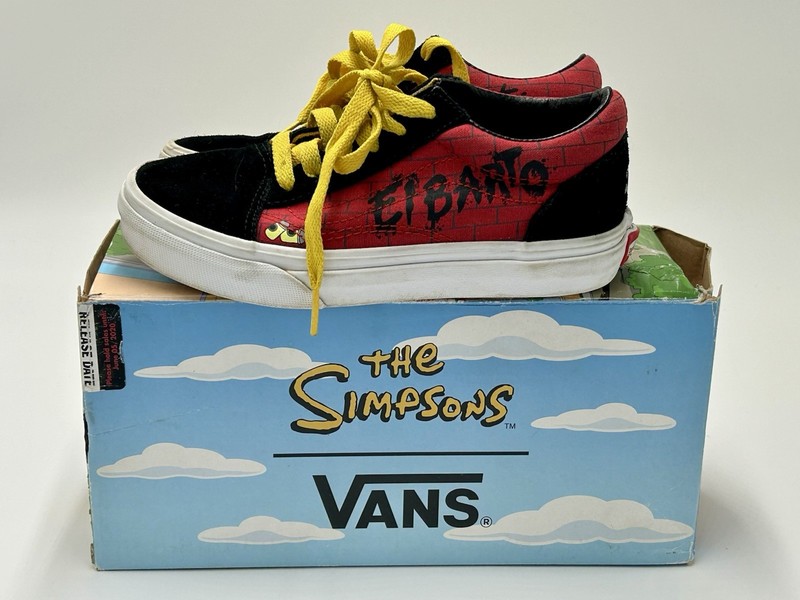 VANS Old Skool x The Simpsons El Barto Limited Edition Canvas Sneaker Size 1