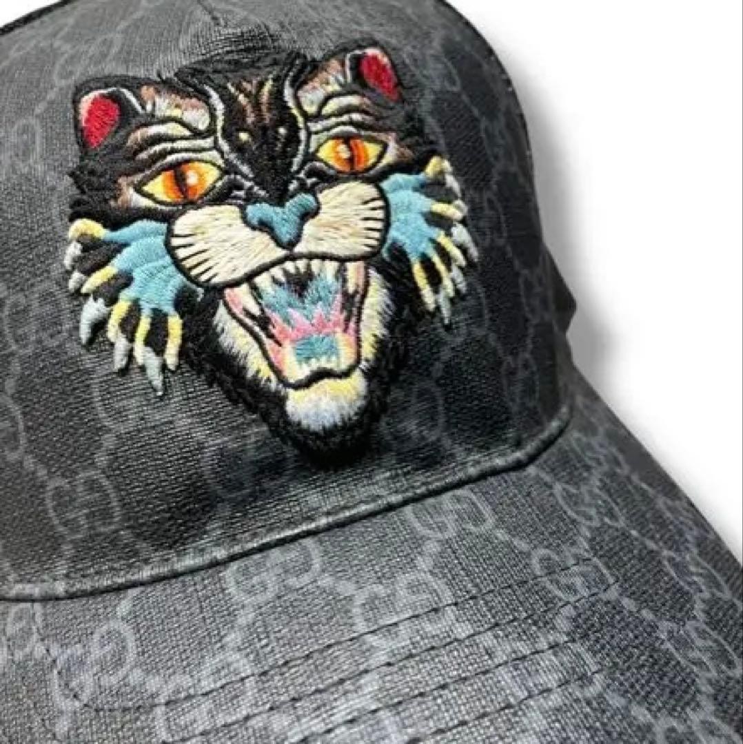 GUCCI logo angrycat trucker cap | eBay