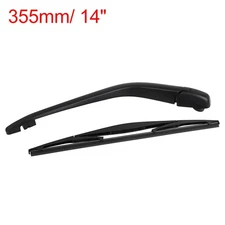 355mm 14" Rear Window Windshield Wiper Blade Arm Set for 02-08 Honda Fit Jazz
