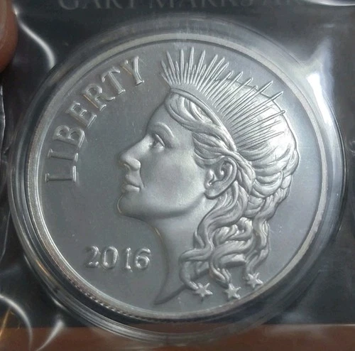 2016 Liberty's Legacy W/ COA Gary Marks Heidi Wastweet 1oz .999 Silver Proof