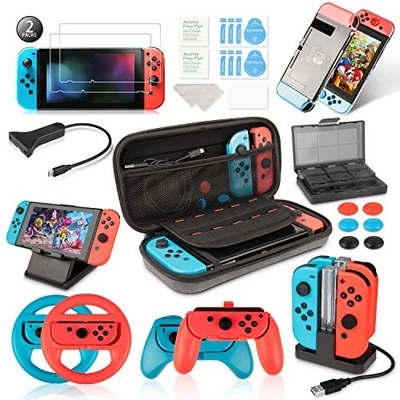 Keten 19 in 1 Nintendo Switch Zubehör, inkusive NS Switch tragbare Tasche/ - Bild 1 von 4