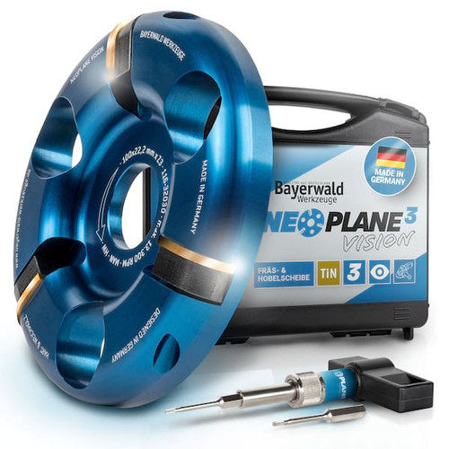 NeoPlane Frässcheibe für Winkelschleifer Ø 100 mm x 22,2 mm mit 3 HM Messern im - Bild 1 von 8