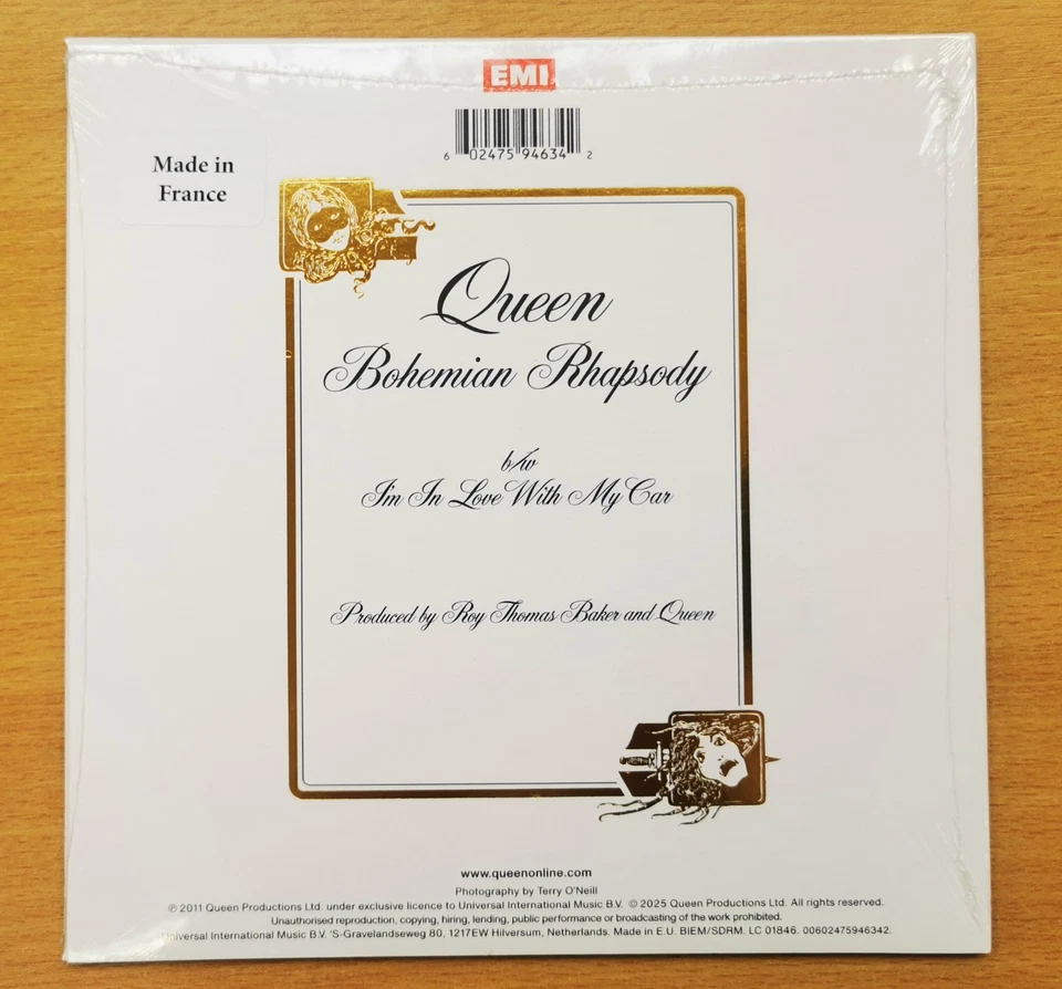 QUEEN 7" Bohemian Rhapsody Translucent BLUE COLOURED VINYL Ltd 2025 IN STOCK New - Image 4 of 4