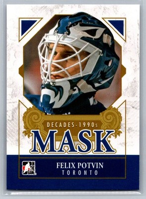 2013-14 ITG Decades 1990s #DM-08 Felix Potvin Decades Mask Toronto Maple Leafs