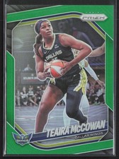 2025 Panini Prizm WNBA Teaira McCowan #48 Green Prizm Dallas Wings