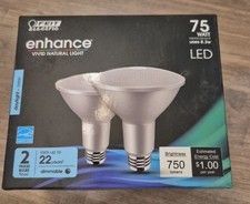 Feit Electric Flood LED Light Bulb 2 Pack PAR30L Dimmable E26 Daylight 5000K