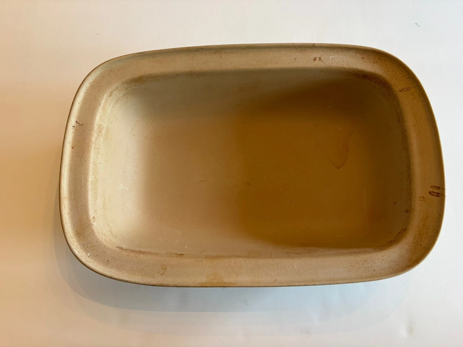 Pampered Chef Deep Pan Dish Baker Rectangle Stoneware 17” X 10 3/4”x 4” Classic