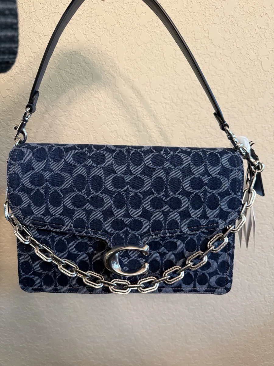 Coach Blue Signature Handbag for sale | eBay